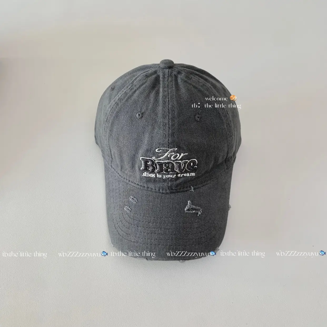 Brown Baseball Cap Widened Brim For The Brave - Image 7