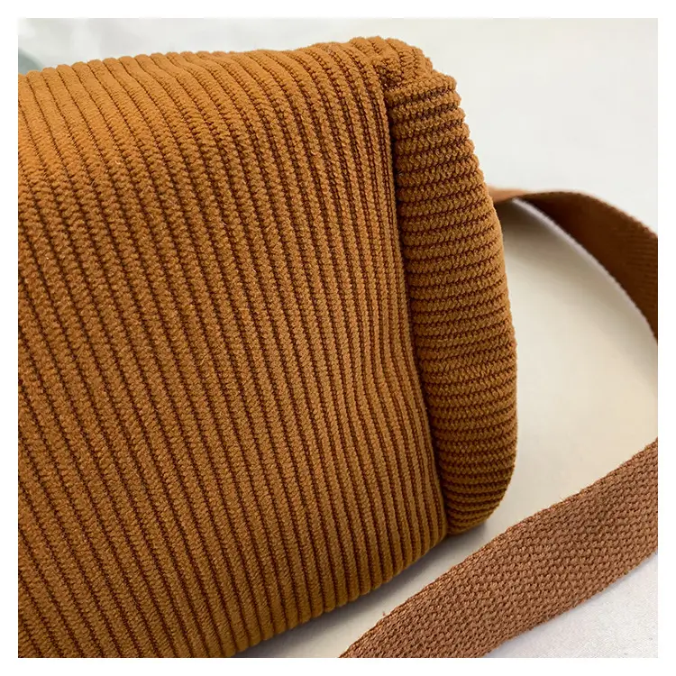 New Korean Style Girl Corduroy Cloth Bag Large Capacity Shoulder Bag Commuter Ruiying Portable Tote Bag — feature 97