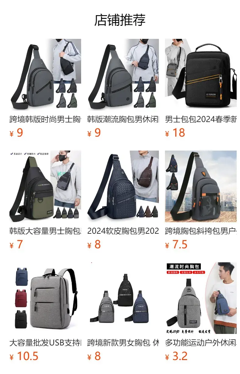 Korean College Student Crossbody Bag with iPad Mini — feature 1