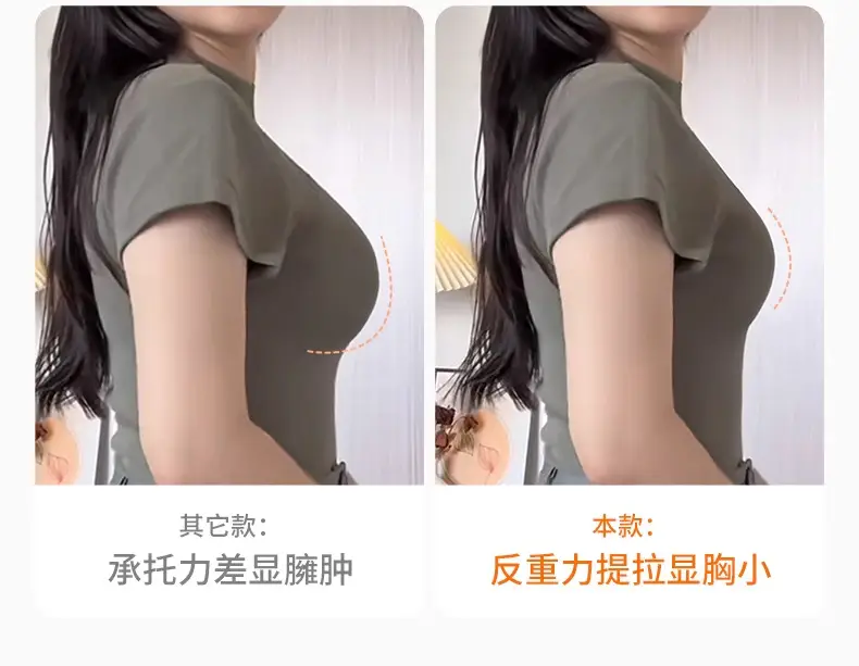 Cross-border Full Cup Underwear Women's chubby girl Large Chest Small Traceless Lifting Soft Comfortable Soft Support Anti-sagging Bra — feature 5