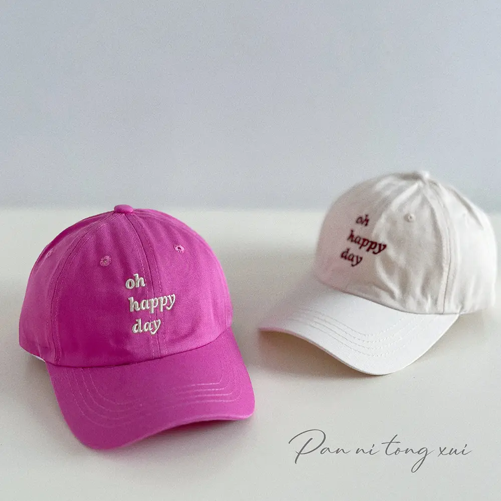 Pink Embroidered Baseball Cap for Women & Men — feature 24