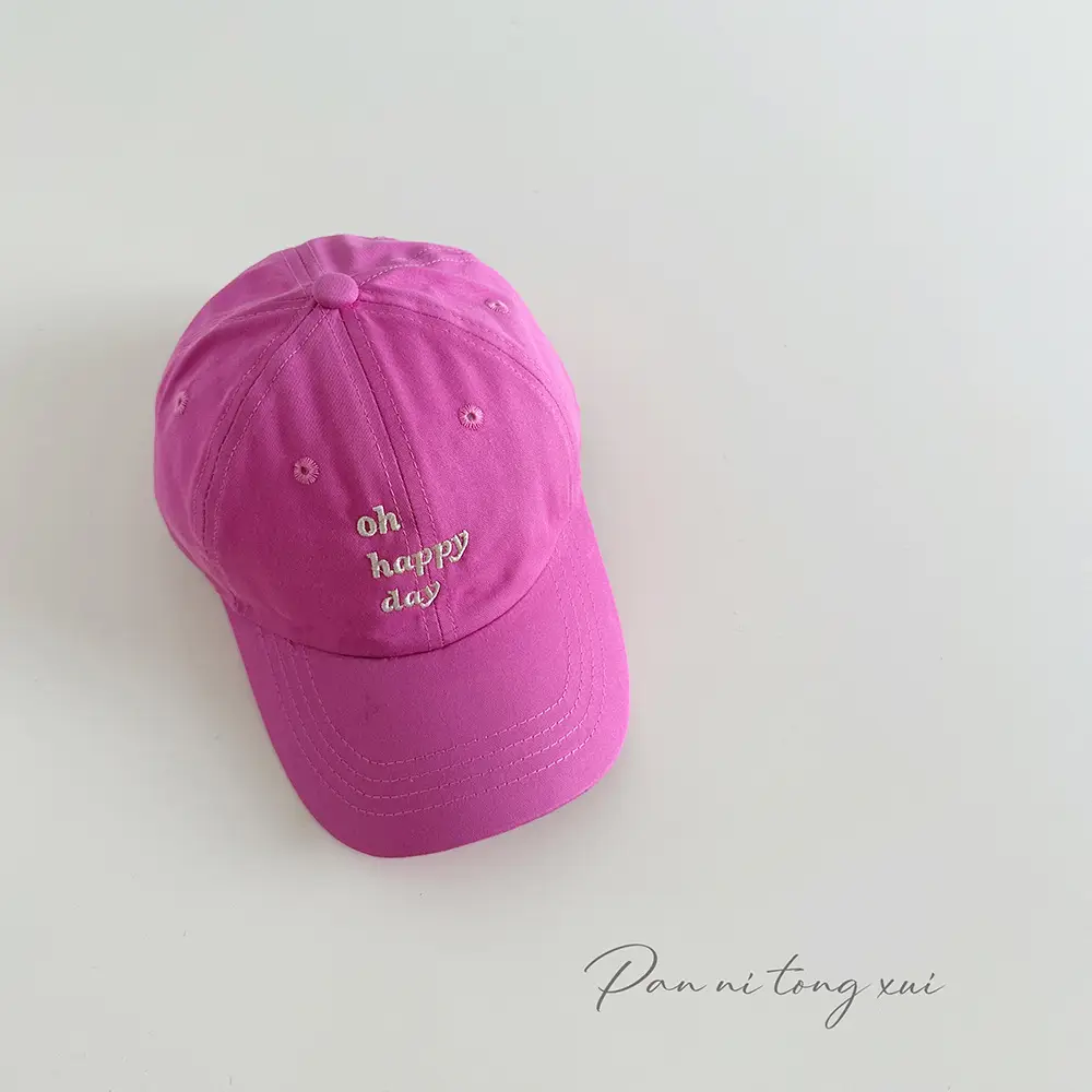 Pink Embroidered Baseball Cap for Women & Men - Image 6