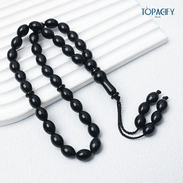 Islamic Rosary Handstring 33 Misbaha Red Beads - Image 10
