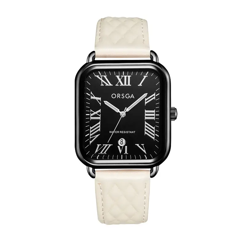 ORSGA Black Square Women's Quartz Watch - Image 18
