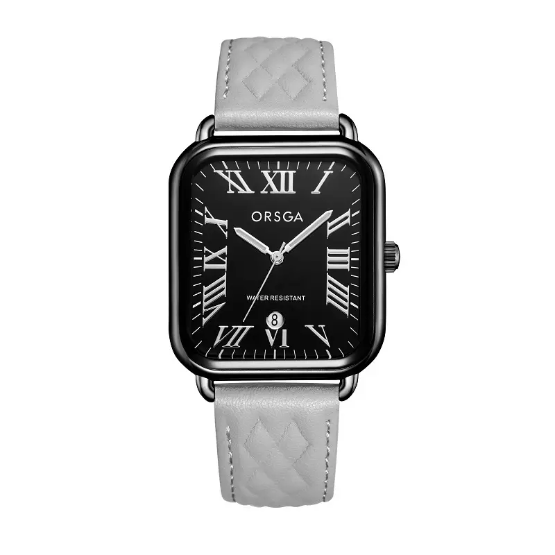 ORSGA Black Square Women's Quartz Watch - Image 19