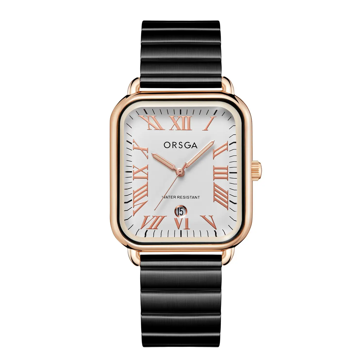 ORSGA Black Square Women's Quartz Watch - Image 3