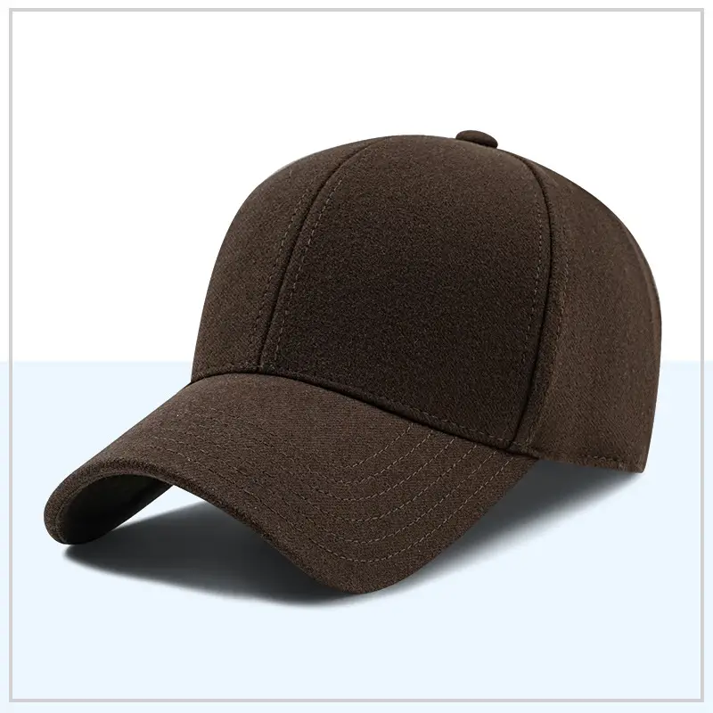 Men's Embroidered Sanding Hat Cross-border Thickened Woolen Cap - Image 2