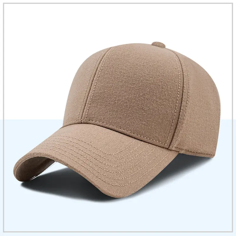 Men's Embroidered Sanding Hat Cross-border Thickened Woolen Cap - Image 4