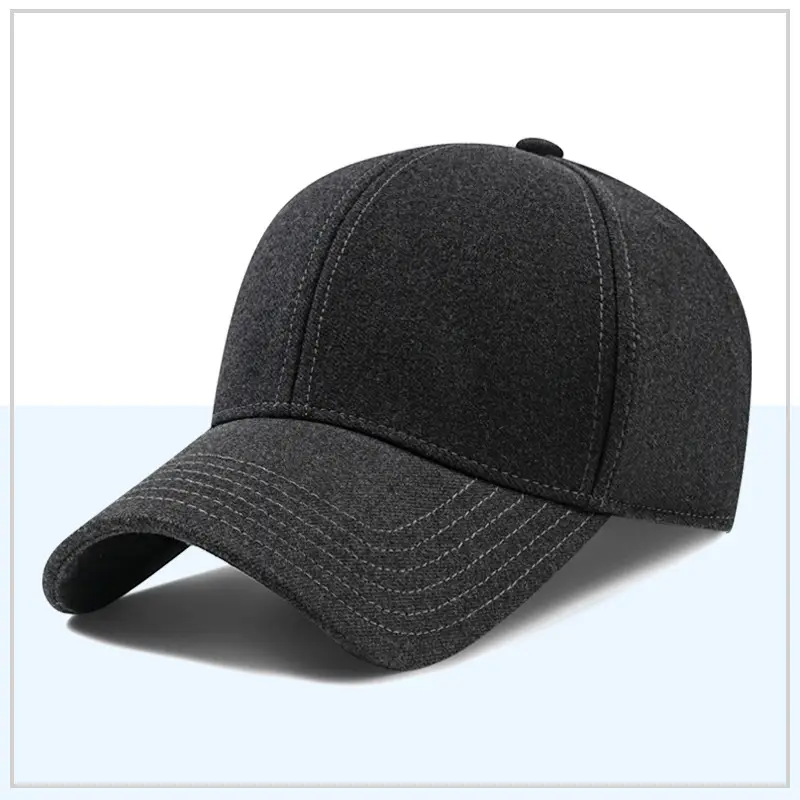 Men's Embroidered Sanding Hat Cross-border Thickened Woolen Cap - Image 8