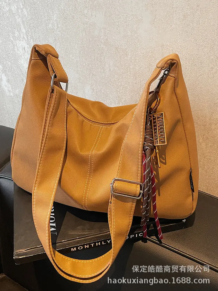 Retro Canvas Shoulder Bag Women 2024 New Autumn Winter - Image 12