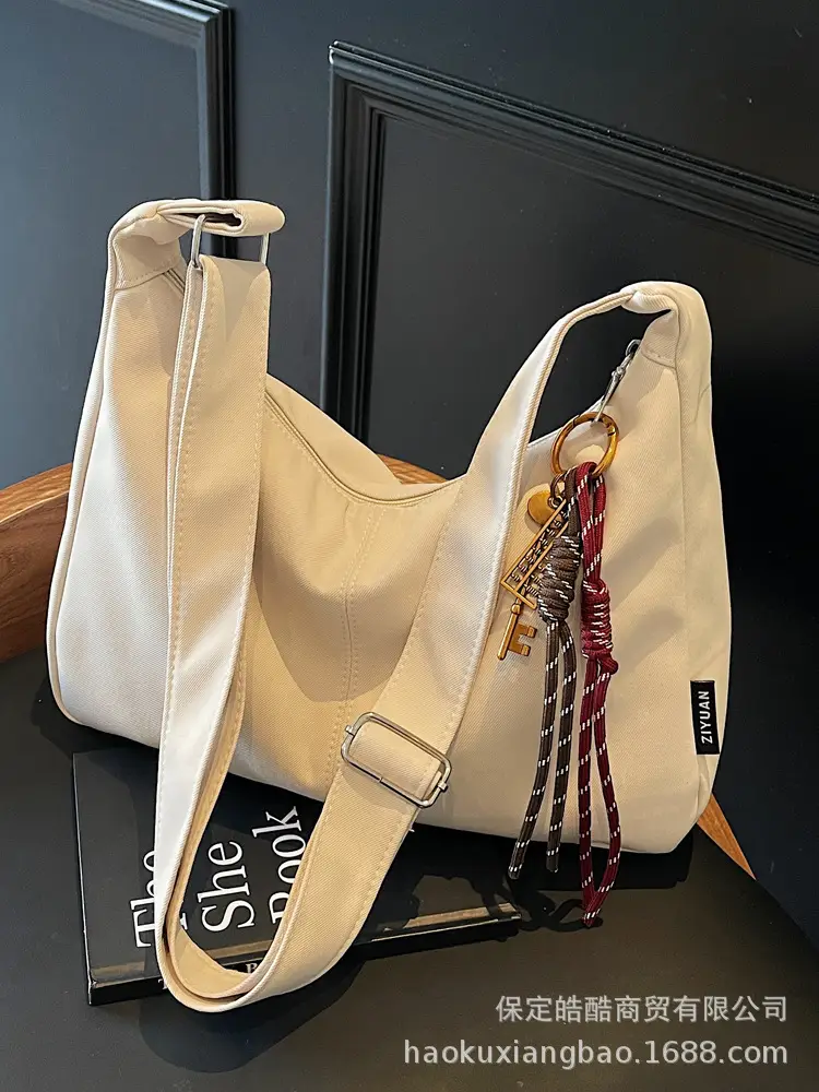 Retro Canvas Shoulder Bag Women 2024 New Autumn Winter - Image 13