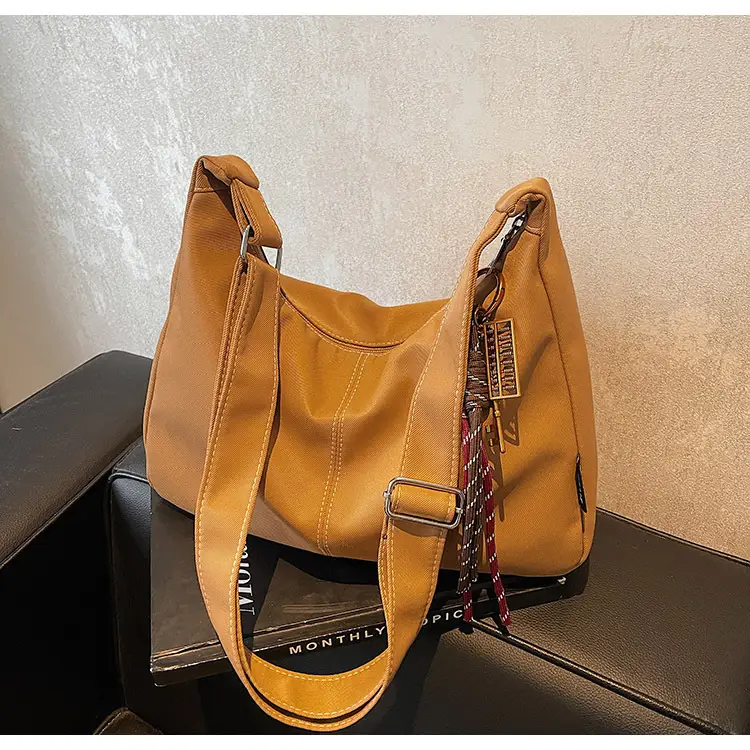 Retro Canvas Shoulder Bag Women 2024 New Autumn Winter — feature 16