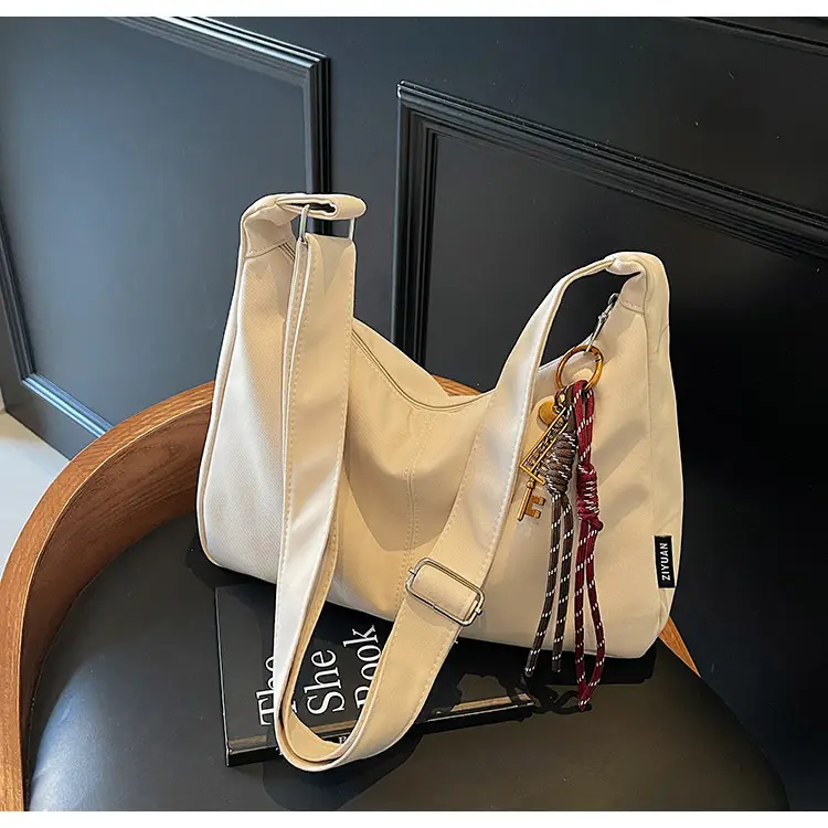 Retro Canvas Shoulder Bag Women 2024 New Autumn Winter — feature 17