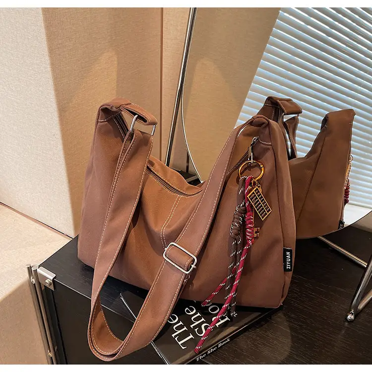 Retro Canvas Shoulder Bag Women 2024 New Autumn Winter — feature 19