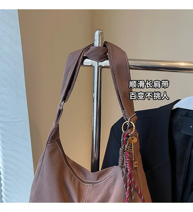 Retro Canvas Shoulder Bag Women 2024 New Autumn Winter — feature 2