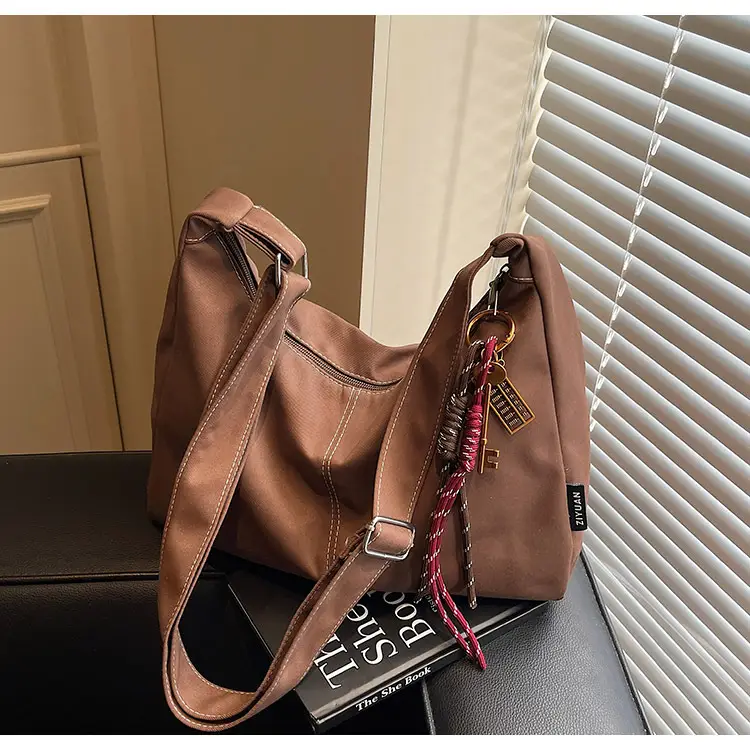 Retro Canvas Shoulder Bag Women 2024 New Autumn Winter — feature 20