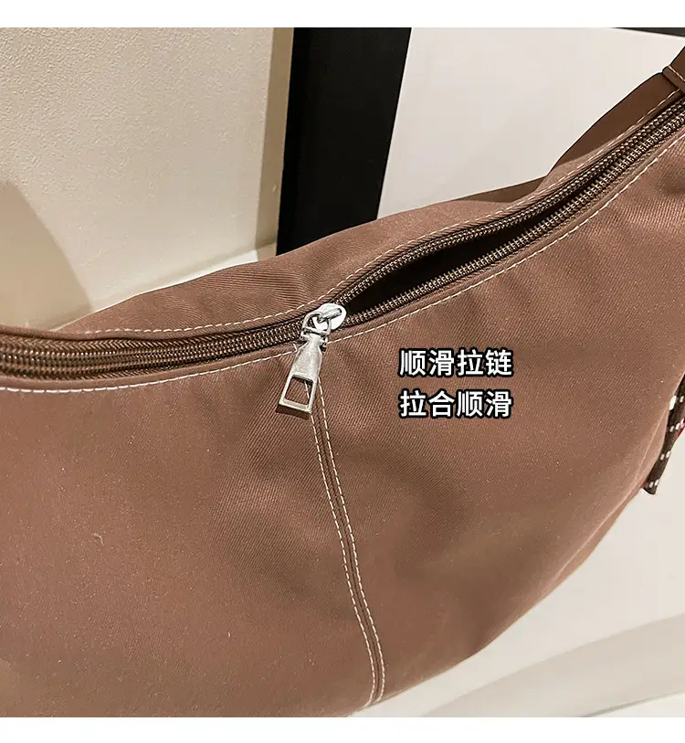 Retro Canvas Shoulder Bag Women 2024 New Autumn Winter — feature 4