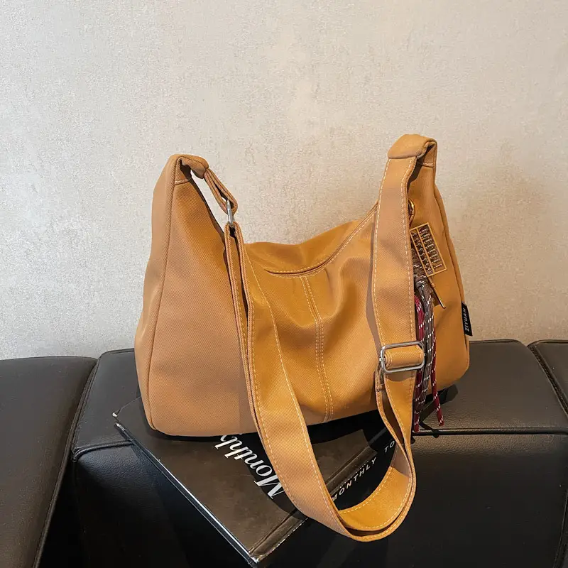 Retro Canvas Shoulder Bag Women 2024 New Autumn Winter - Image 7