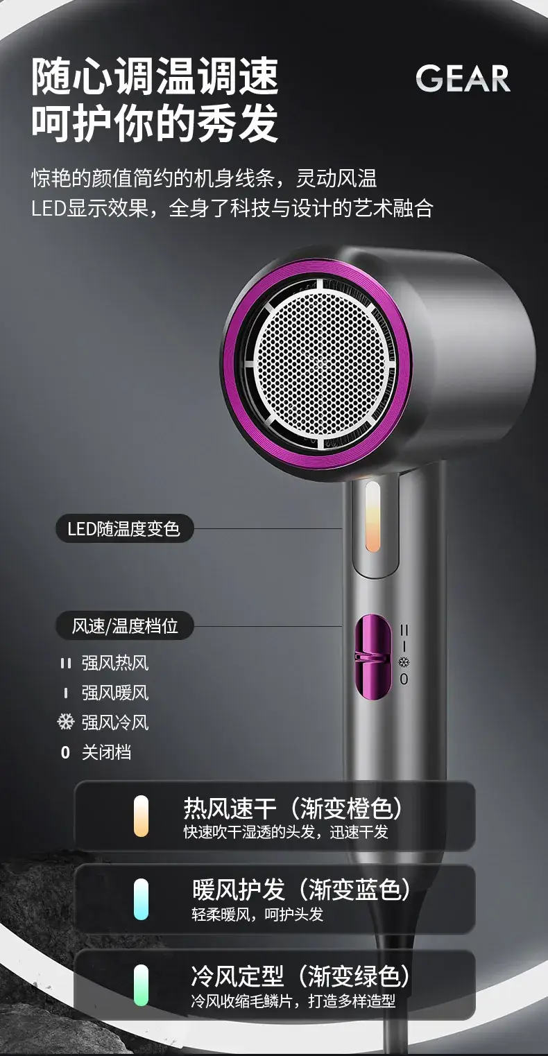 Portable Hair Dryer with Negative Ion Technology — feature 13