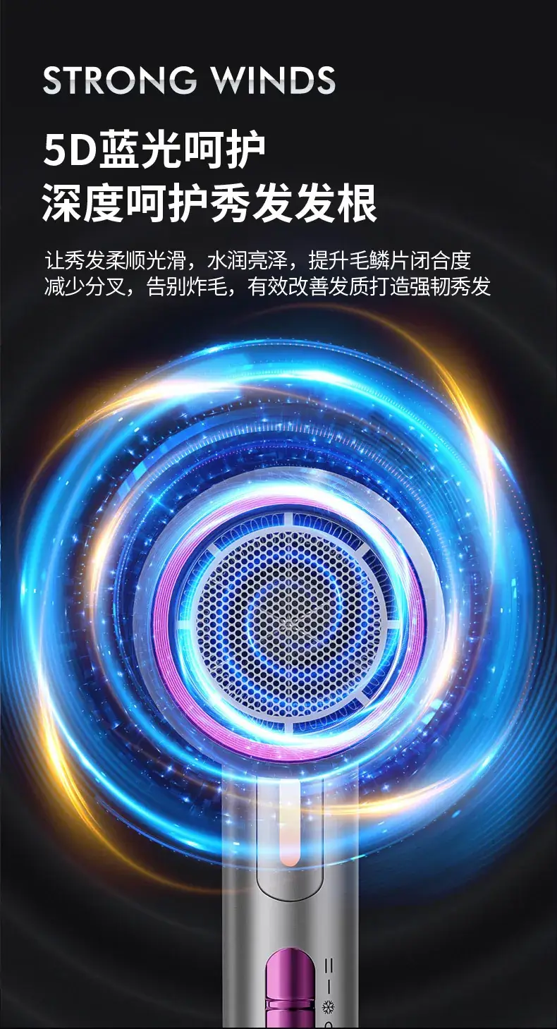 Portable Hair Dryer with Negative Ion Technology — feature 21