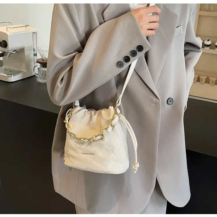 Black Quilted Chain Crossbody Bag for Women — feature 11