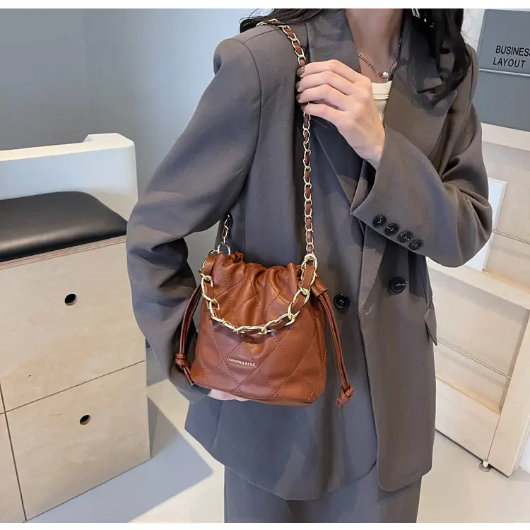 Black Quilted Chain Crossbody Bag for Women — feature 12