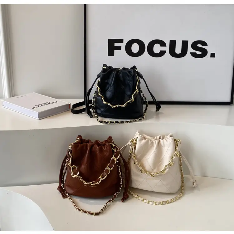 Black Quilted Chain Crossbody Bag for Women — feature 19