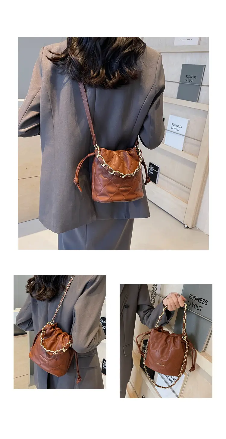 Black Quilted Chain Crossbody Bag for Women — feature 6