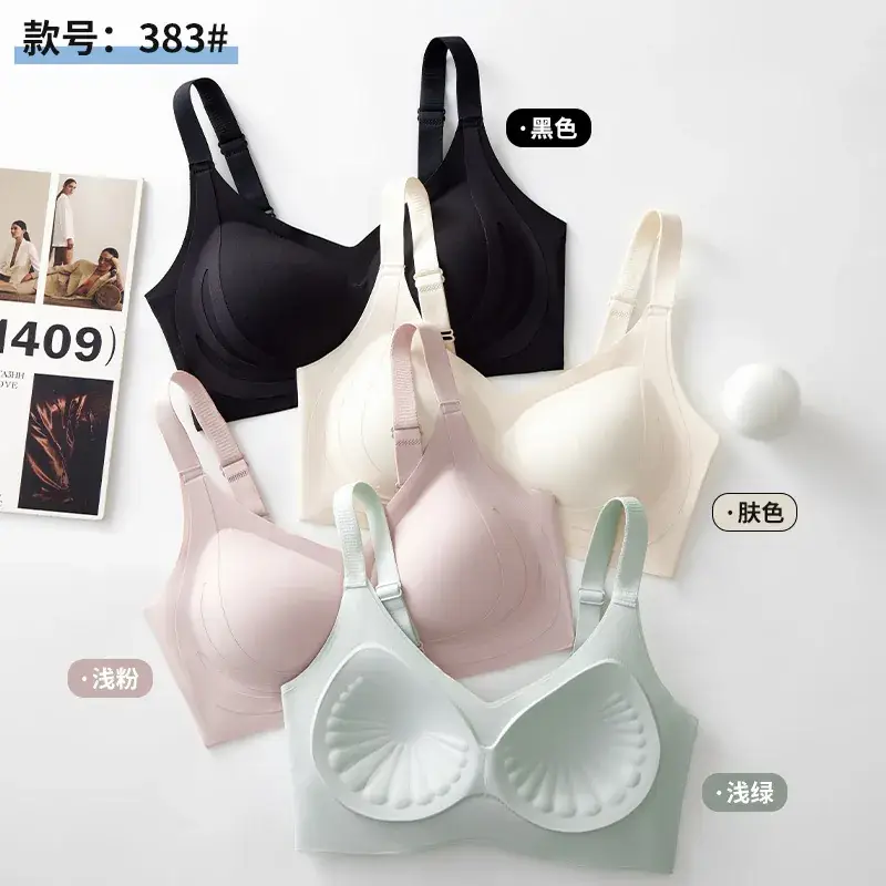 Traceless Push-Up Anti-Sag Bra Women Black - Image 8