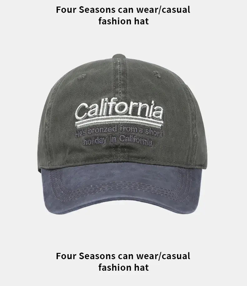 California Letter Embroidered Baseball Cap Men — feature 12