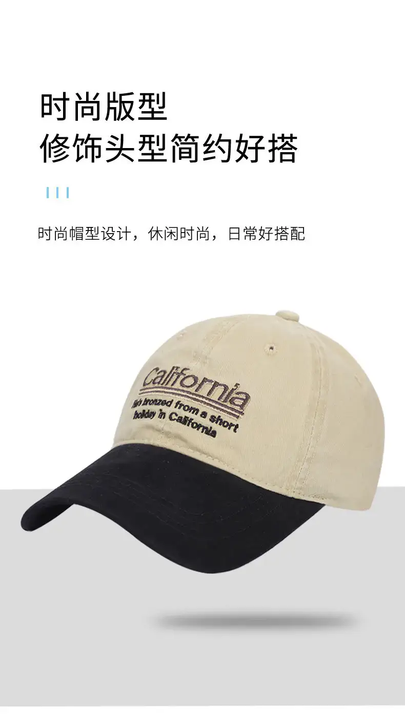 California Letter Embroidered Baseball Cap Men — feature 7
