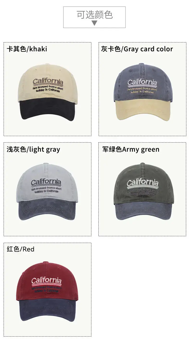 California Letter Embroidered Baseball Cap Men — feature 9