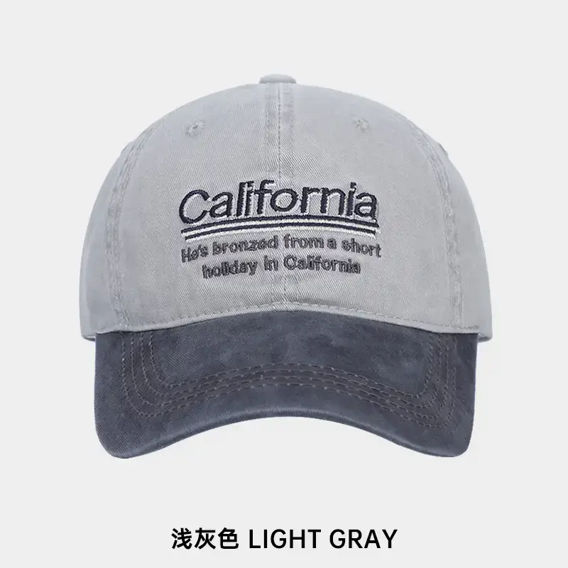 California Letter Embroidered Baseball Cap Men - Image 2