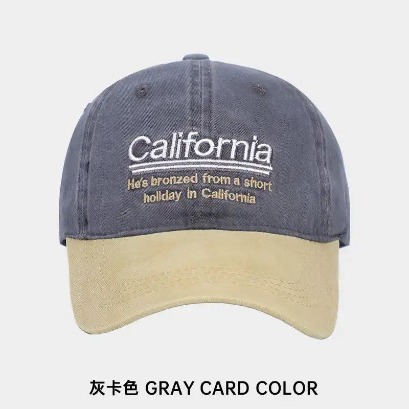 California Letter Embroidered Baseball Cap Men - Image 3