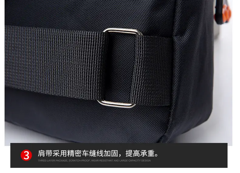 Men's Korean Style Shoulder Crossbody Bag Green Black Multi Pocket — feature 16