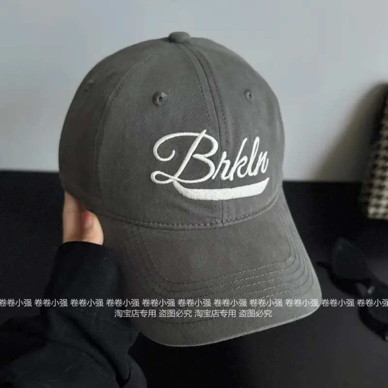 Black Korean Ankora Red Baseball Cap for Men Women - Image 8