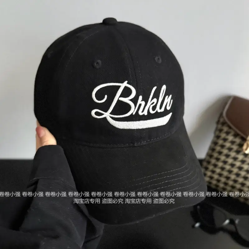Black Korean Ankora Red Baseball Cap for Men Women - Image 9