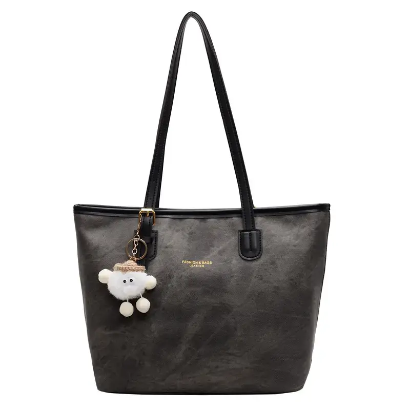 Vintage Beige Large Tote Bag for Women 2025 - Image 4