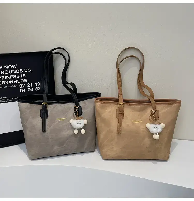 Vintage Beige Large Tote Bag for Women 2025 — feature 23
