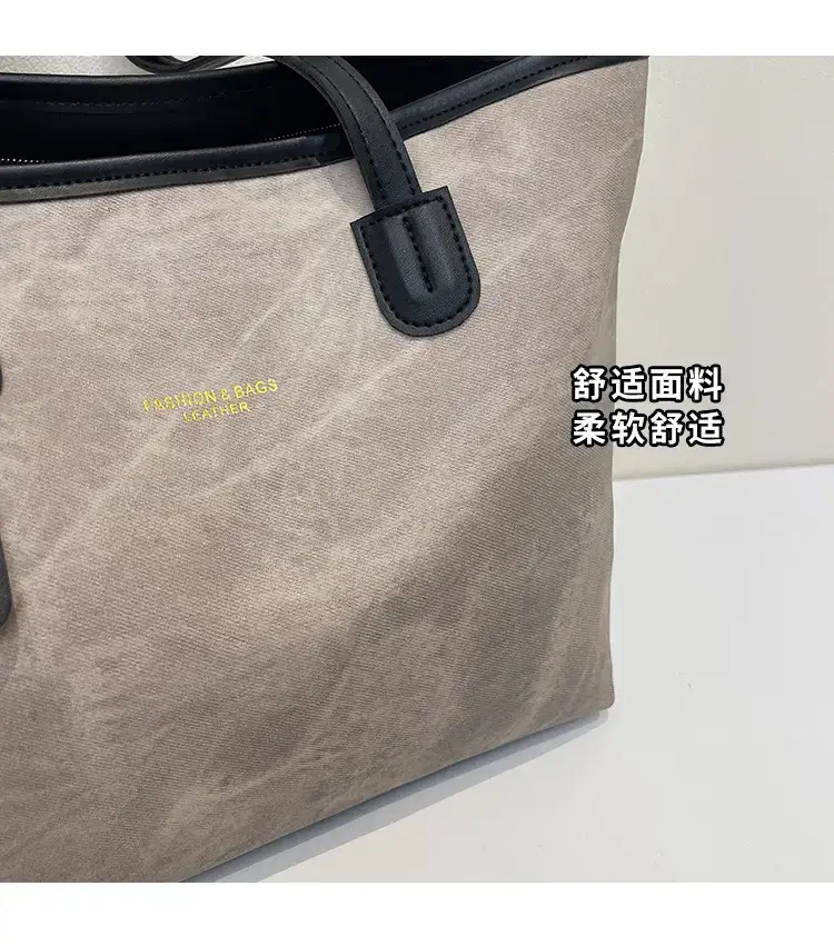 Vintage Beige Large Tote Bag for Women 2025 — feature 8