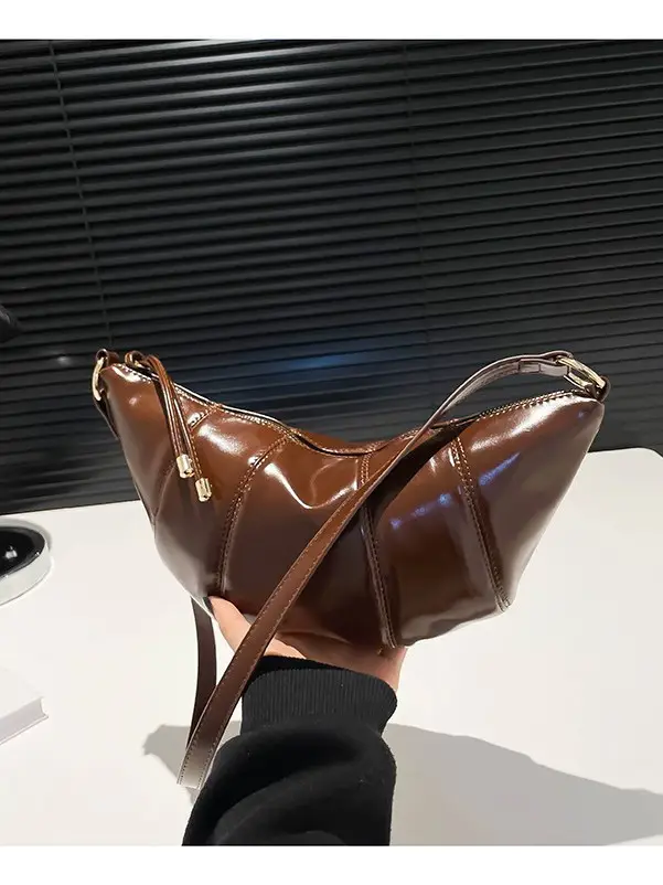 Brown Crossbody Bag for Women Winter New Retro Fashion - Image 7