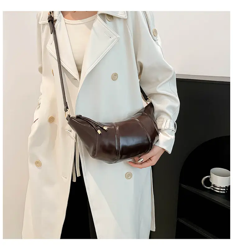 Brown Crossbody Bag for Women Winter New Retro Fashion — feature 22
