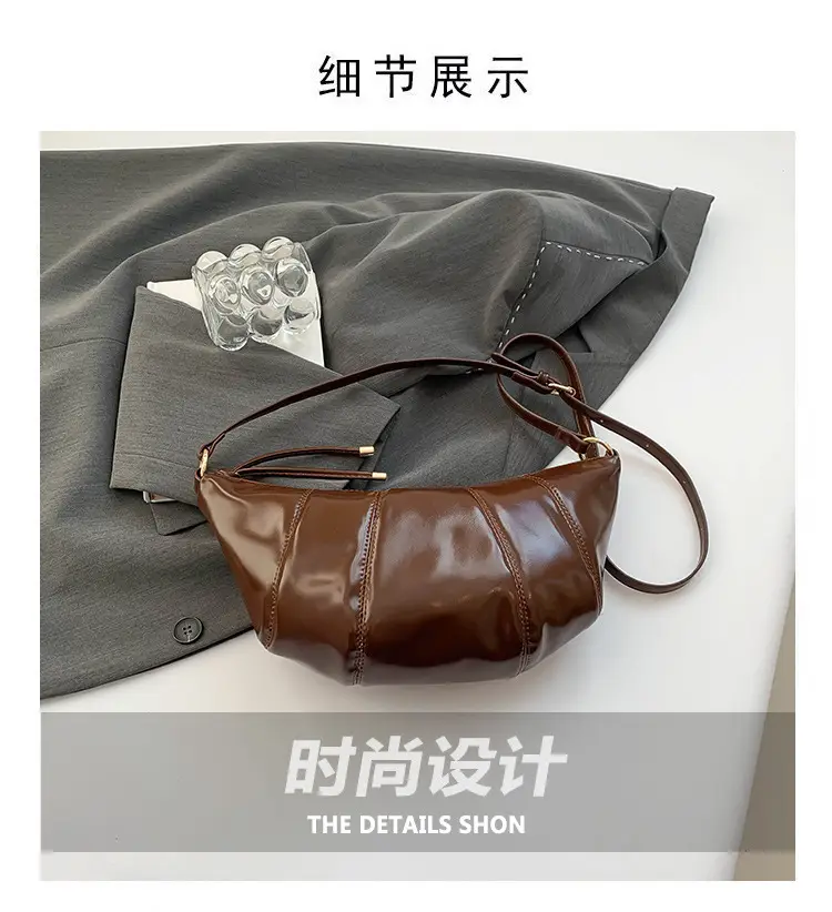 Brown Crossbody Bag for Women Winter New Retro Fashion — feature 3