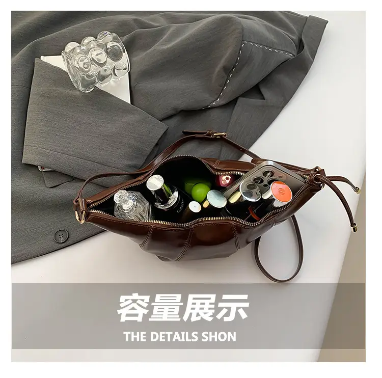 Brown Crossbody Bag for Women Winter New Retro Fashion — feature 7