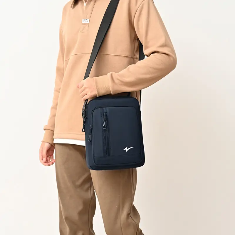 Men's Mini Crossbody Phone Bag Black - Image 5