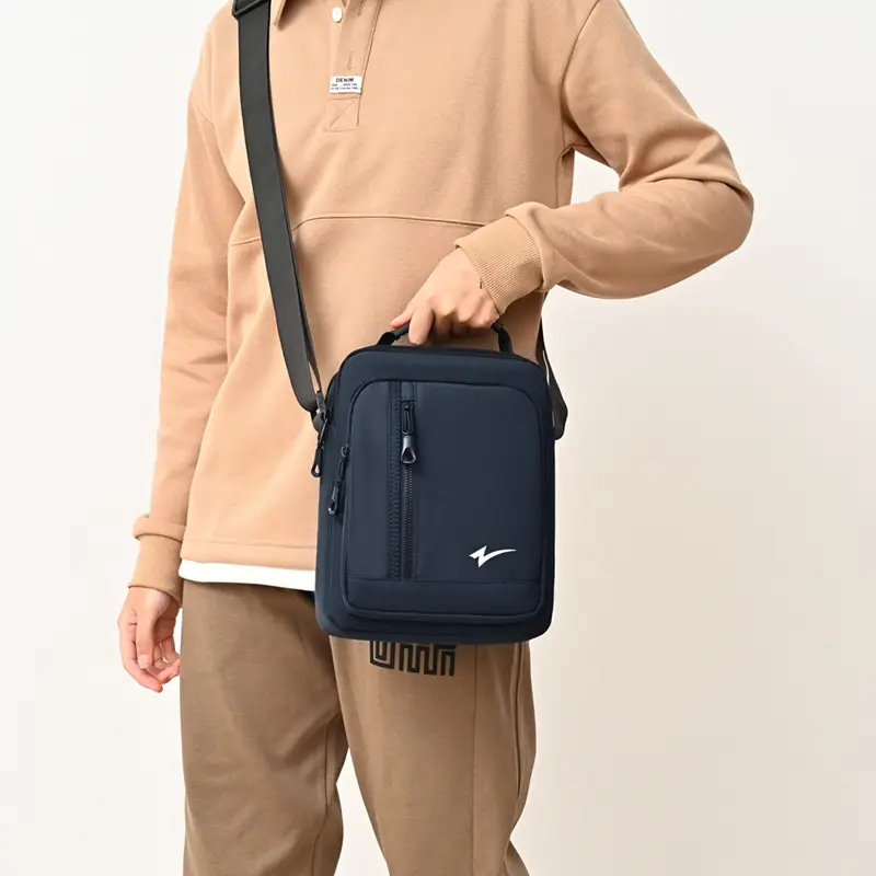 Men's Mini Crossbody Phone Bag Black - Image 6