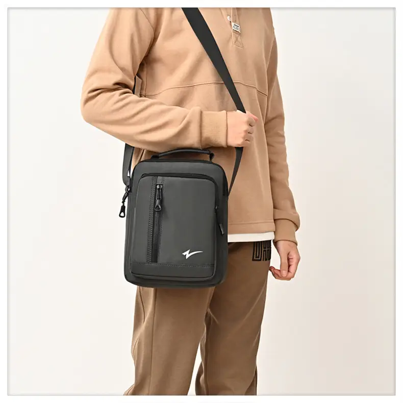Men's Mini Crossbody Phone Bag Black — feature 14