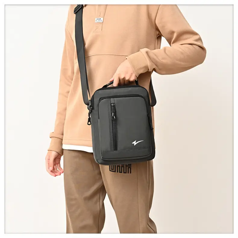 Men's Mini Crossbody Phone Bag Black — feature 15