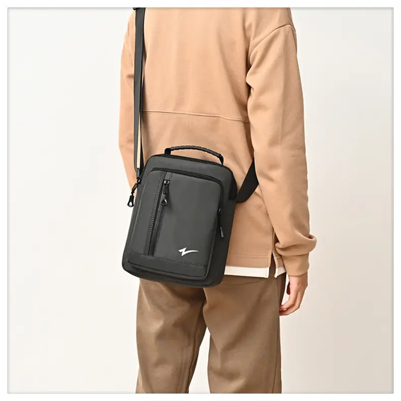 Men's Mini Crossbody Phone Bag Black — feature 16