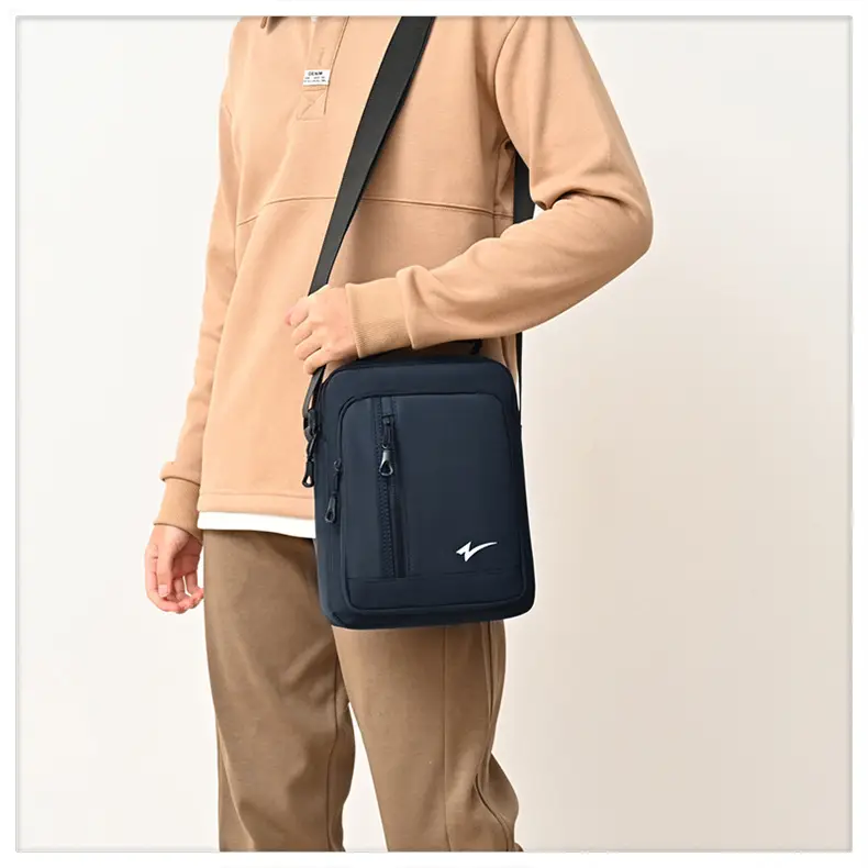 Men's Mini Crossbody Phone Bag Black — feature 17